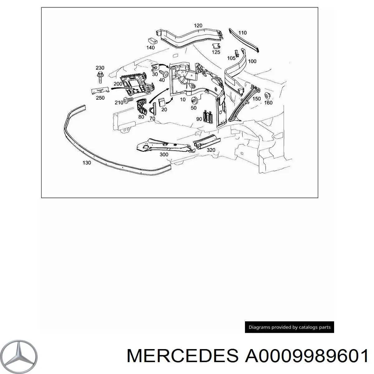 A0009989601 Mercedes 