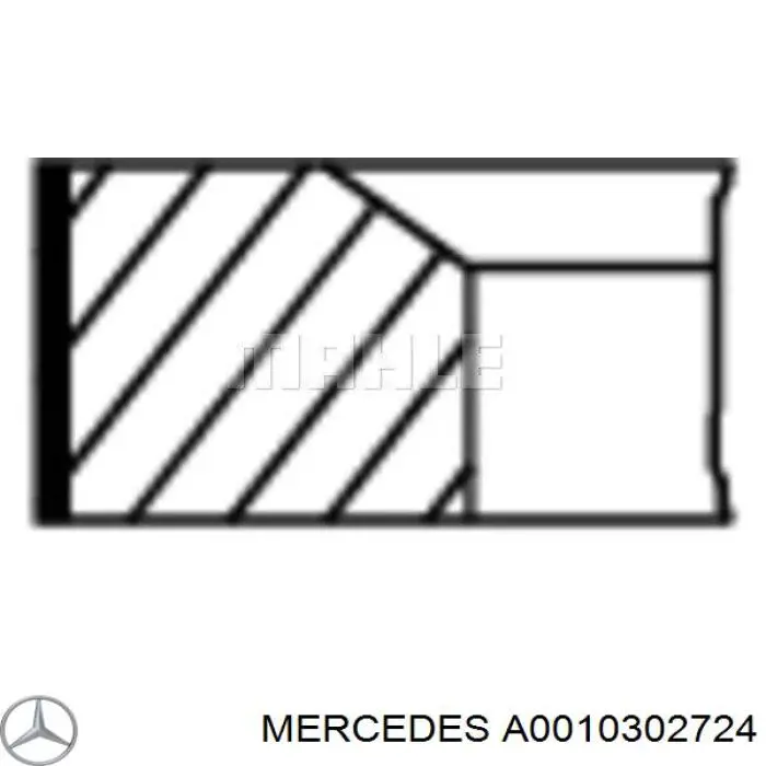 Кольца поршневые STD на 1 цилиндр Mercedes A0010302724 цена, от 14.80 USD