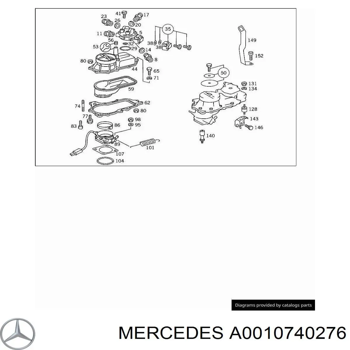  Mercedes A0010740276 цена, от 155.66 USD