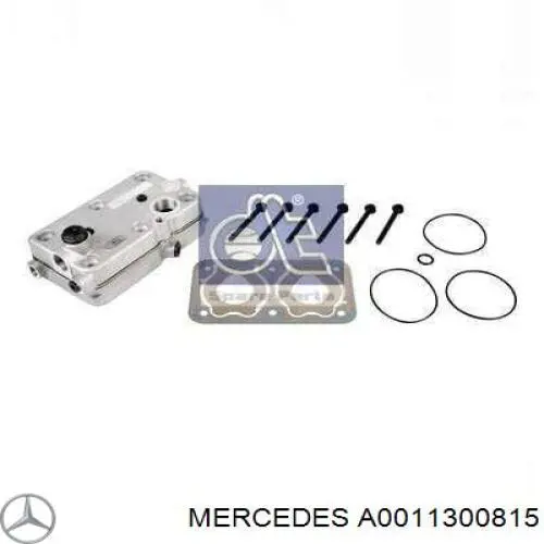 0011300815 Mercedes cabeça de bloco do compressor (truck)