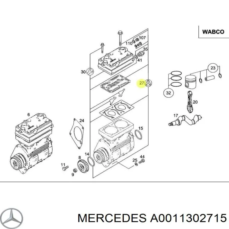 A0011302715 Mercedes 