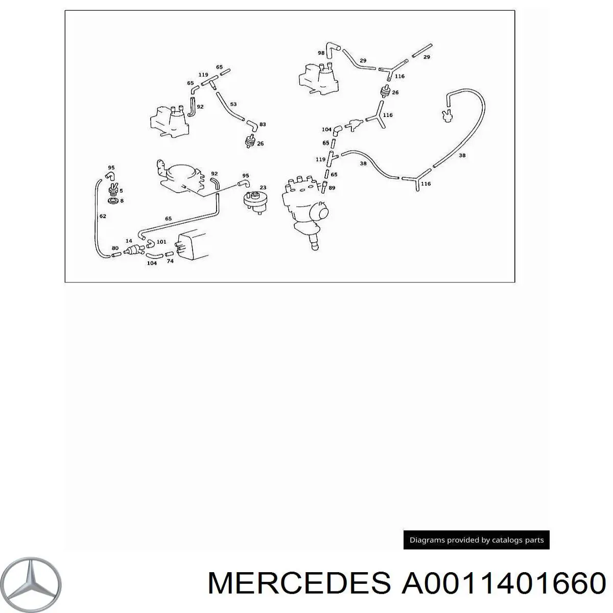 Клапан холостого хода Mercedes A0011401660 цена, от  