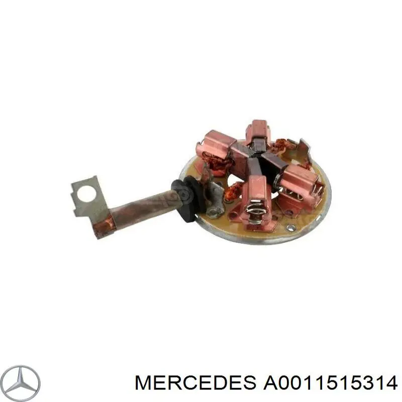 A0011515314 Mercedes porta-escovas do motor de arranco