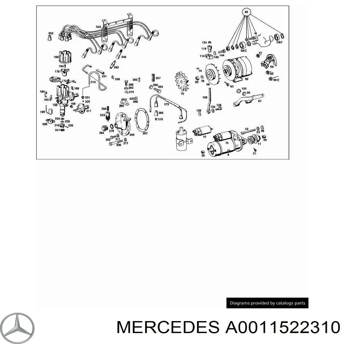 Стартер 0011522310 Mercedes