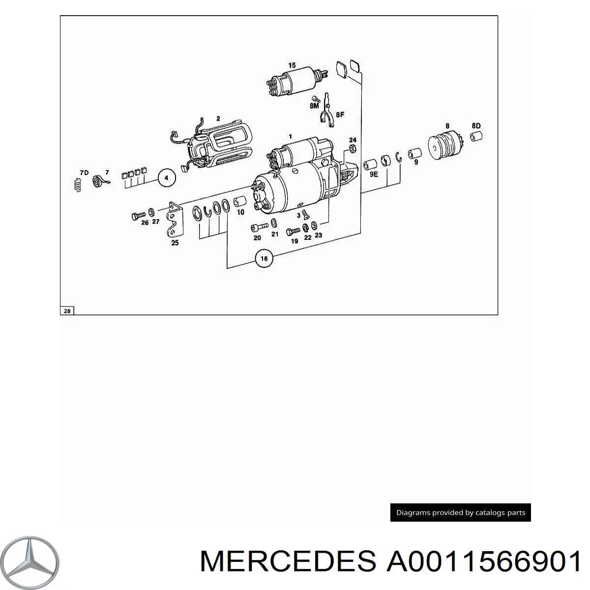 Купить A0011561601 Mercedes 