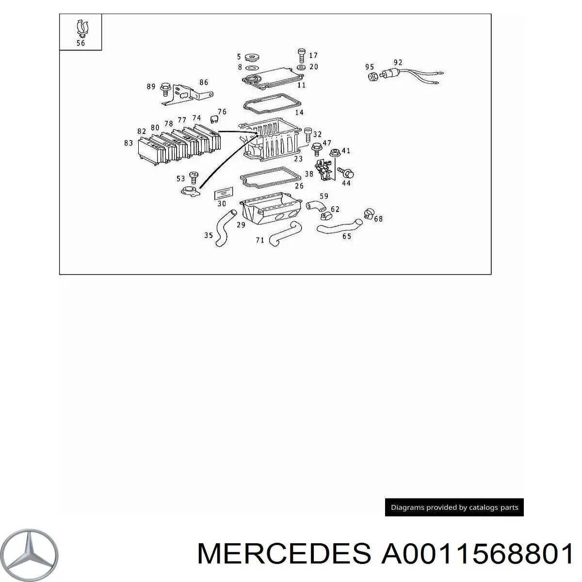 A0011568801 Mercedes 