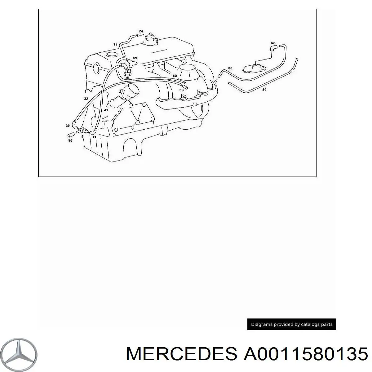 A0011580135 Mercedes 