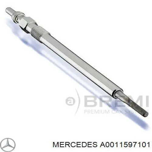 Свеча накала Mercedes A0011597101