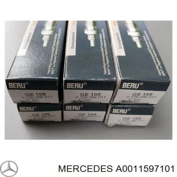 Свечи накала Mercedes A0011597101 цена, от 12.58 USD