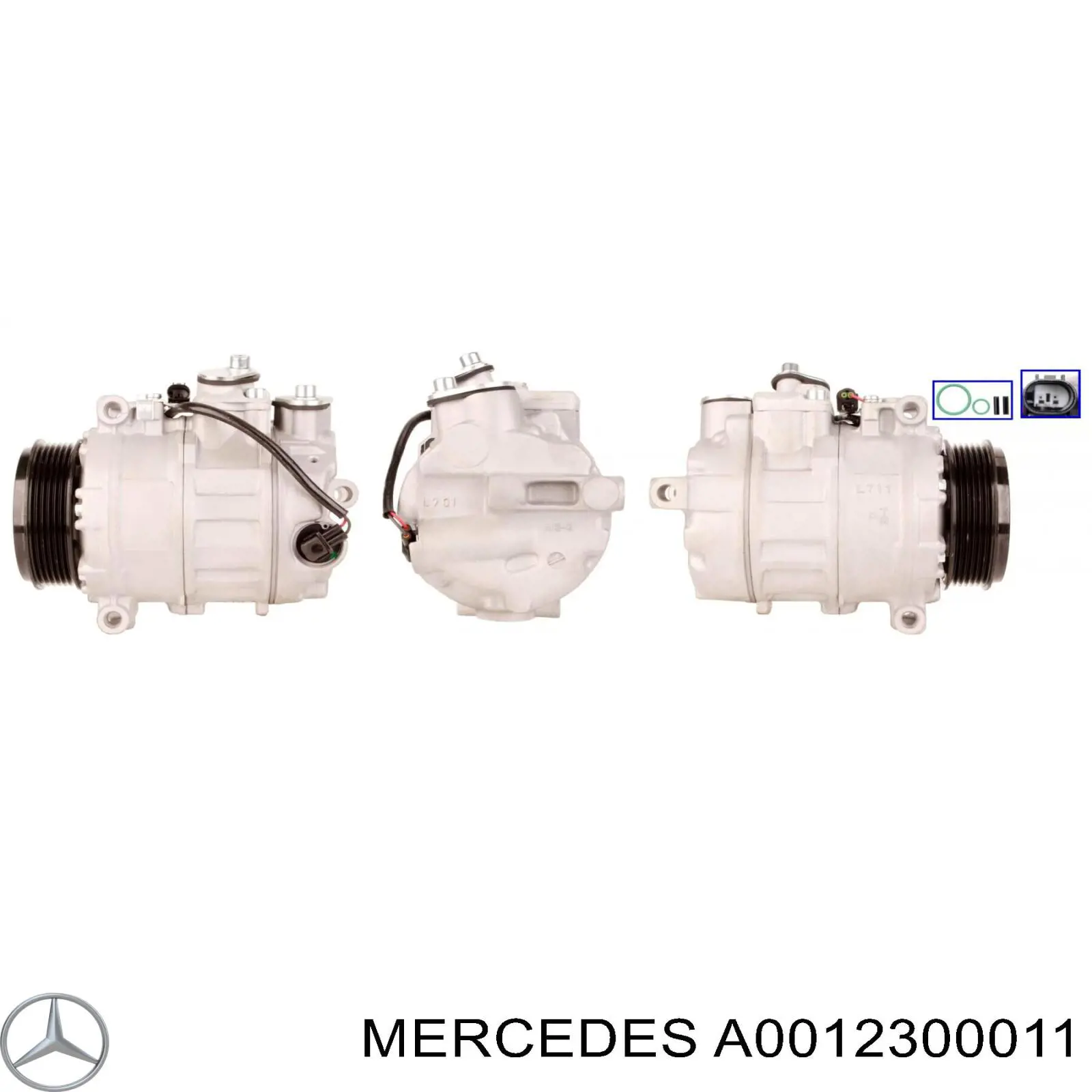 Купить A0012300011 Mercedes Компрессор климатической установки