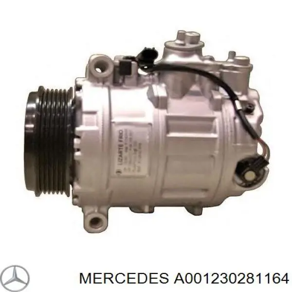 Компрессор кондиционера A001230281164 Mercedes