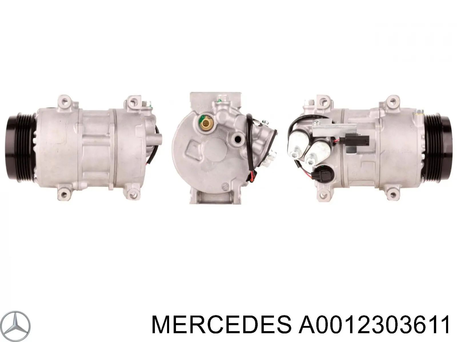 A0012303611 Mercedes compressor de aparelho de ar condicionado
