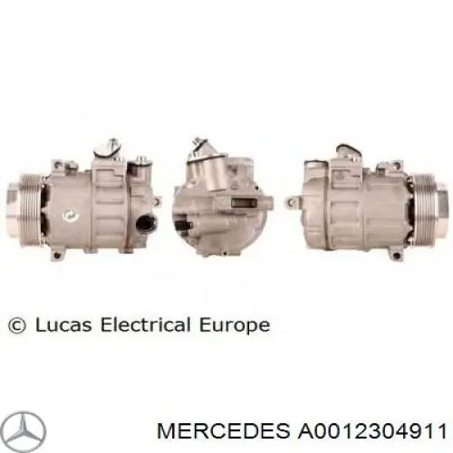 Компрессор кондиционера A0012304911 Mercedes