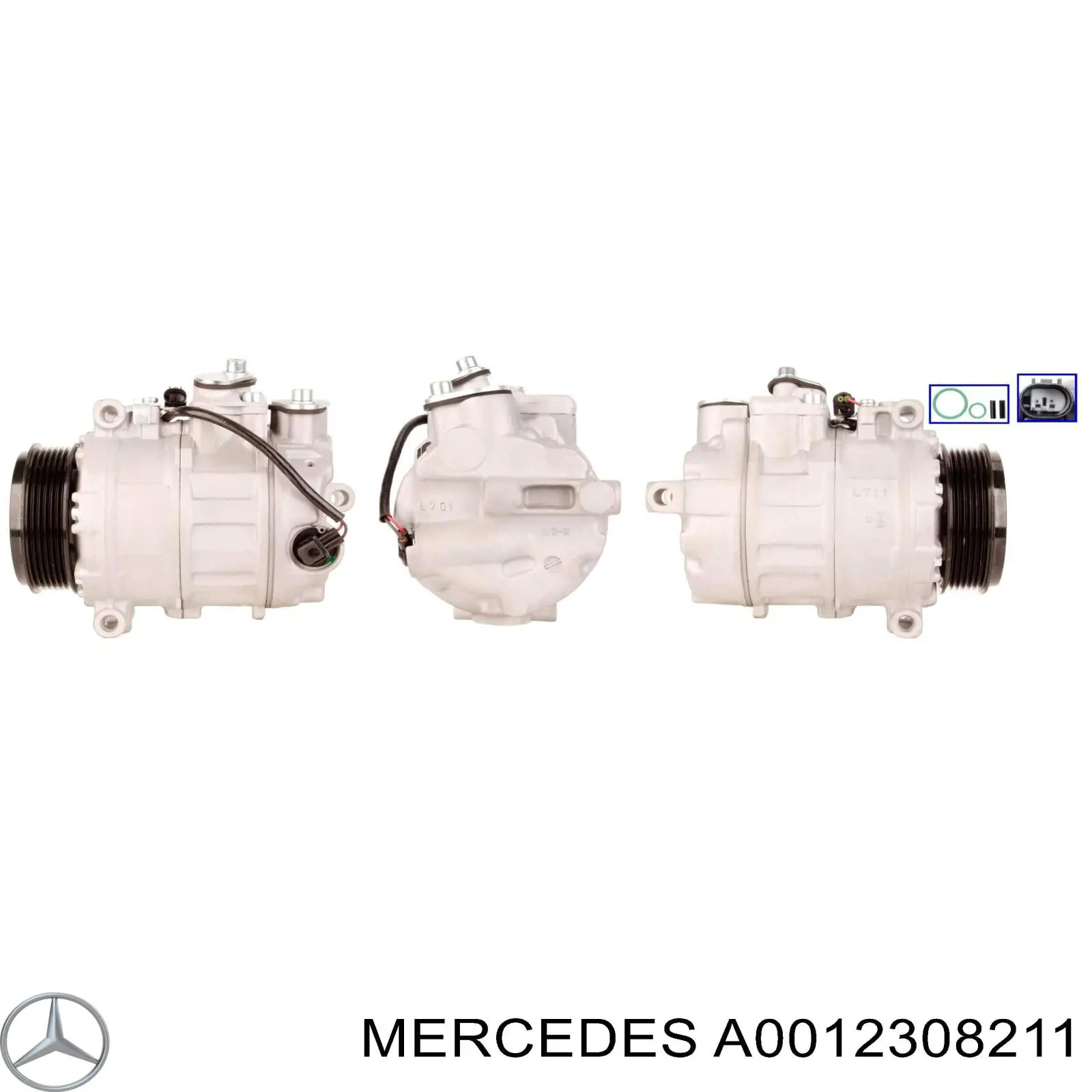 Купить A0012308211 Mercedes Компрессор климатической установки
