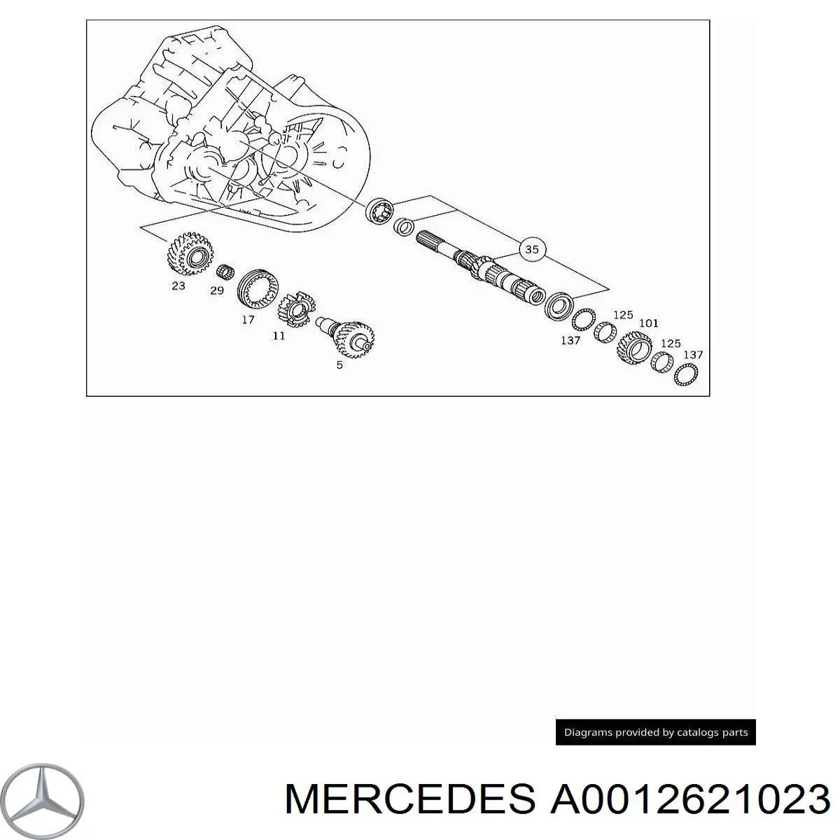 A0012621023 Mercedes 