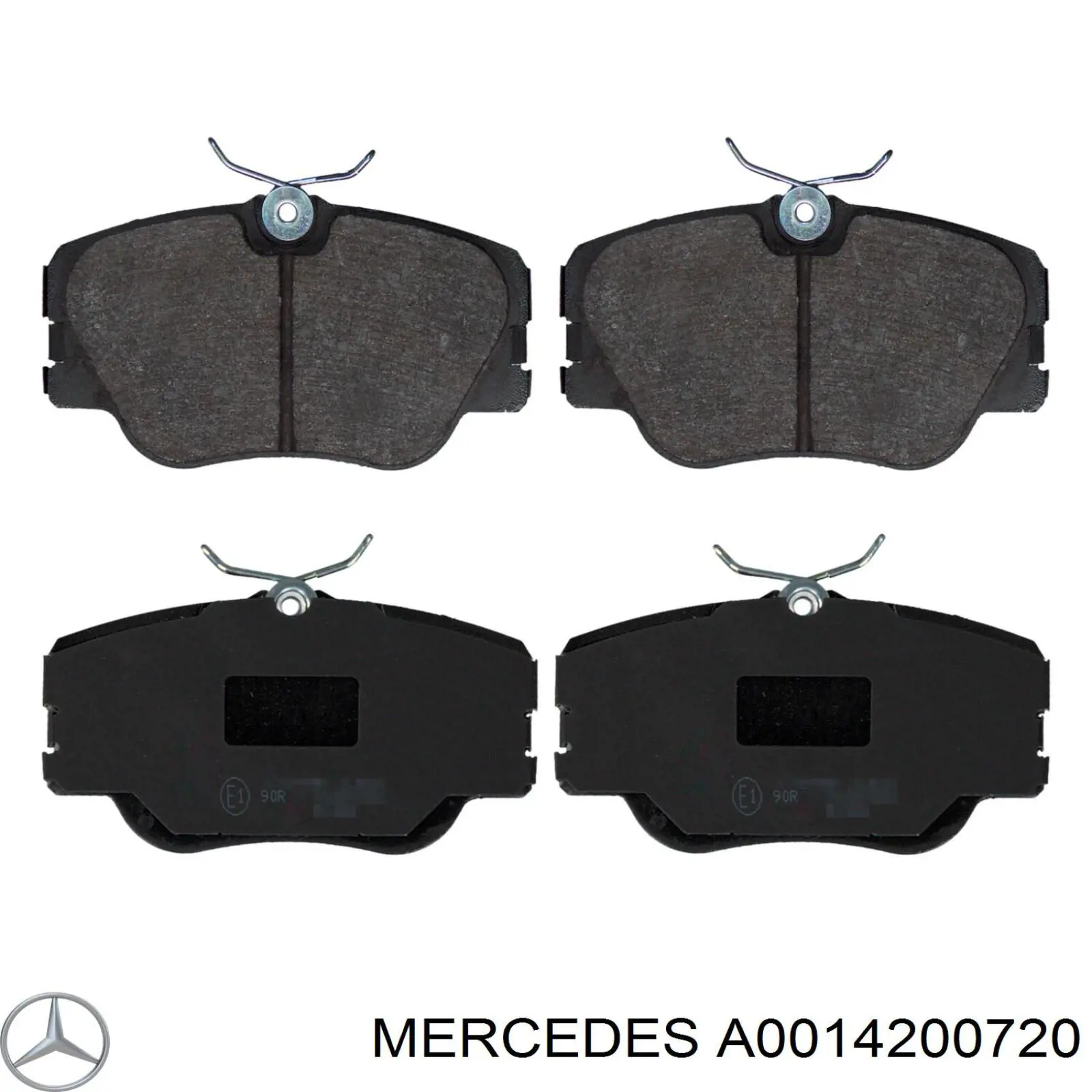 Купить A0014200720 Mercedes Колодки тормозные