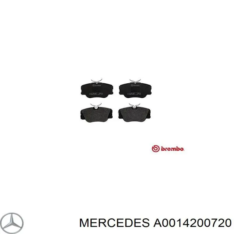 Тормозные колодки Mercedes A0014200720