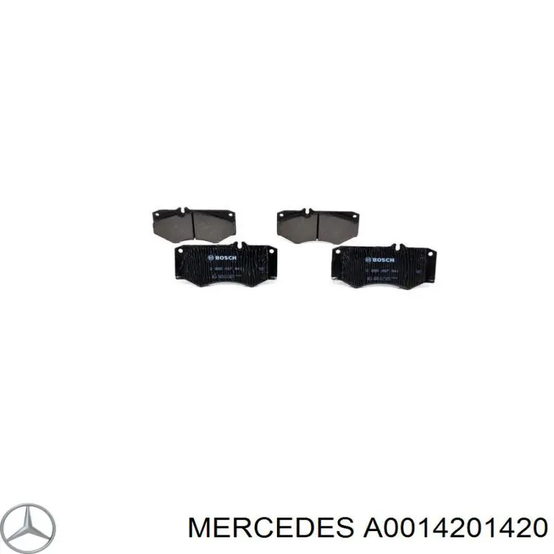 Pastillas de freno delanteras A0014201420 Mercedes