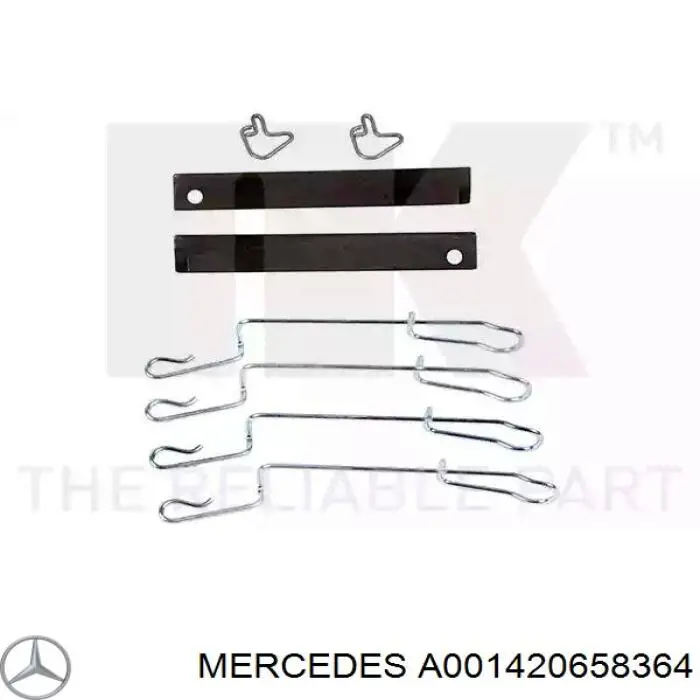 A001420658364 Mercedes суппорт тормозной задний левый