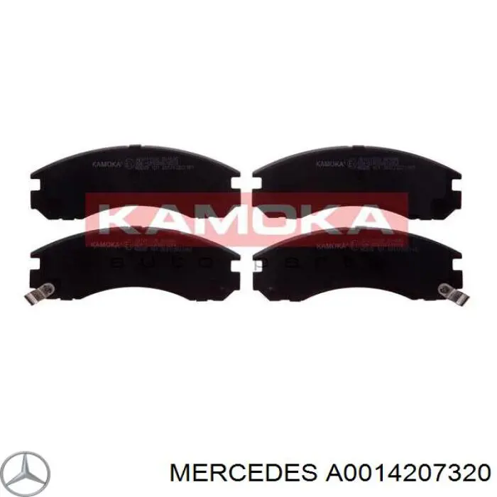 Задние тормозные колодки A0014207320 Mercedes