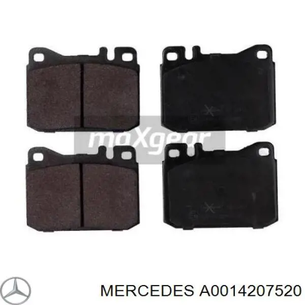 Передние тормозные колодки A0014207520 Mercedes