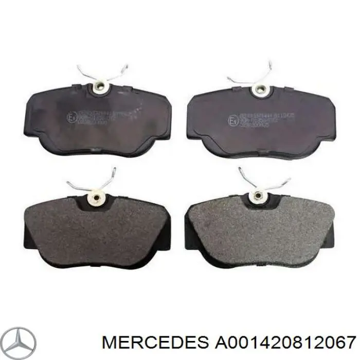 A001420812067 Mercedes колодки тормозные передние дисковые