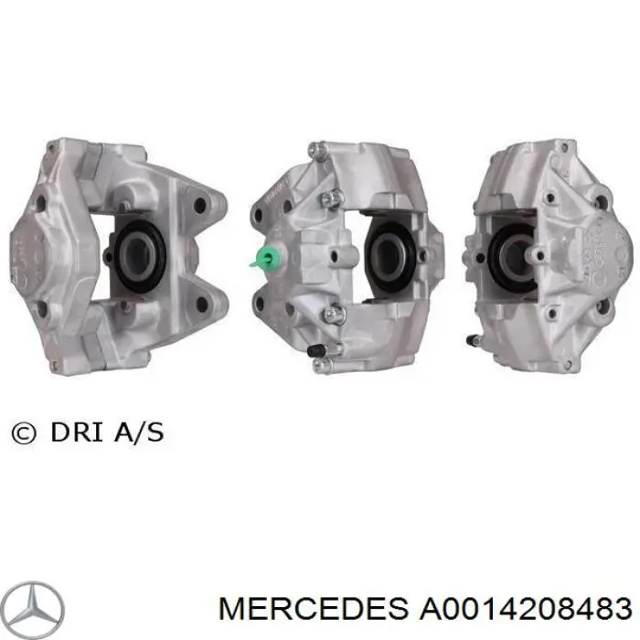 001420848364 Mercedes suporte do freio traseiro esquerdo