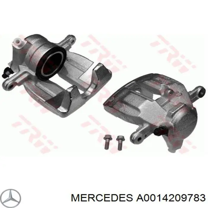 Суппорт тормозной передний правый A0014209783 Mercedes