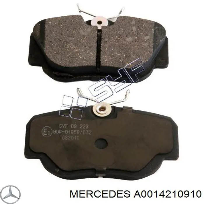 A0014210910 Mercedes передние тормозные колодки