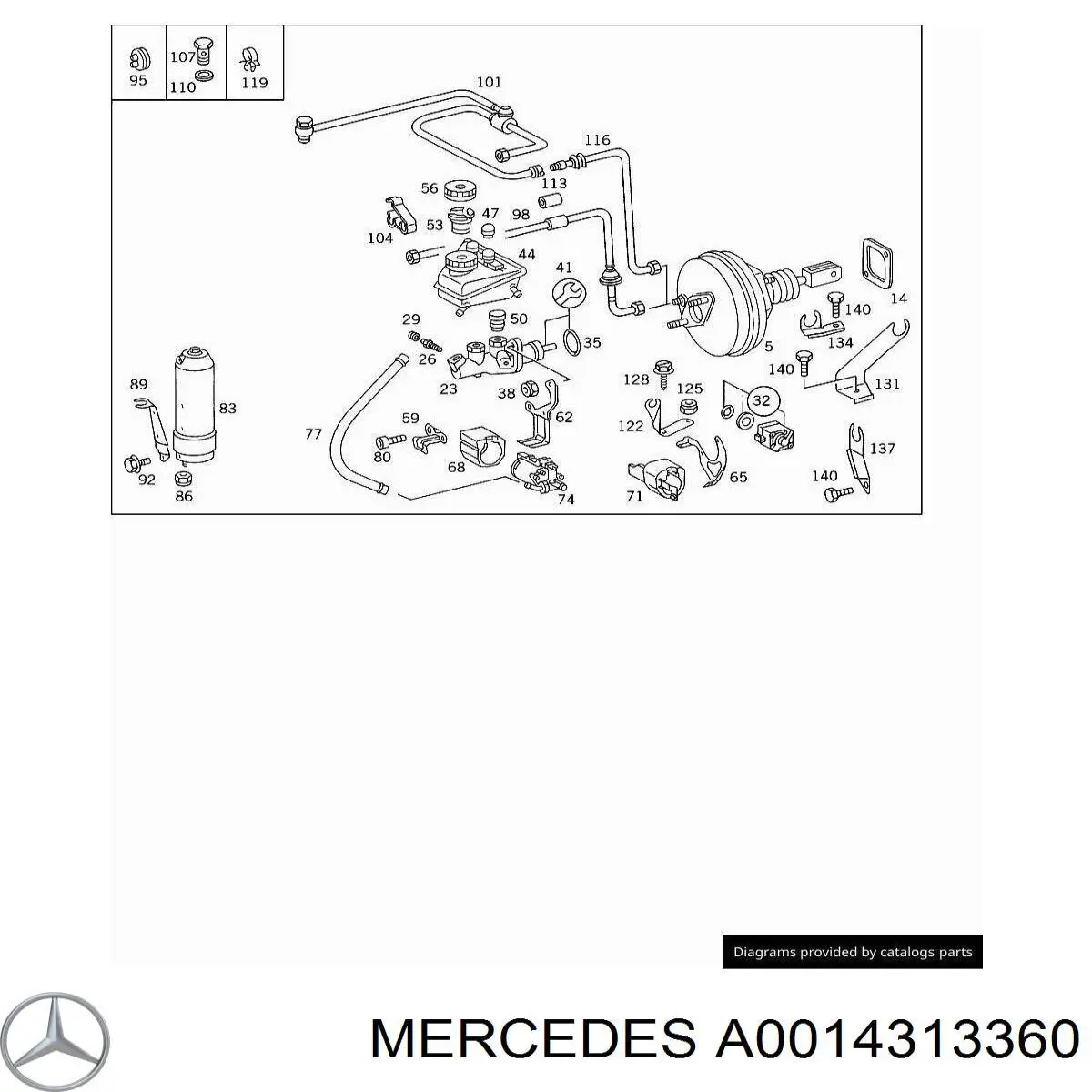  Mercedes A0014313160