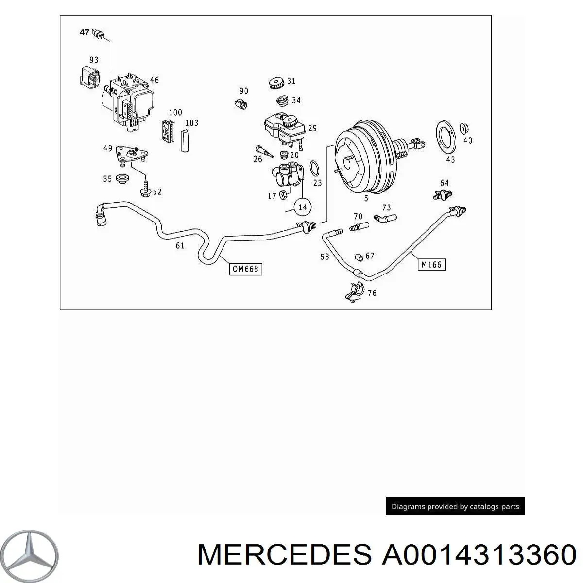 Купить A0014313160 Mercedes 