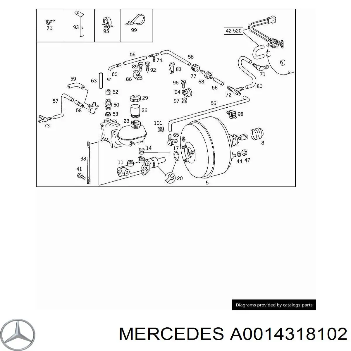  0014318102 Mercedes