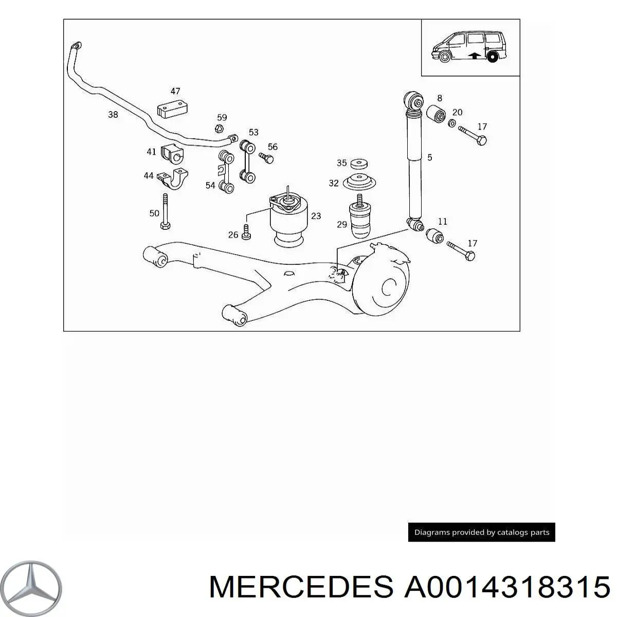 A0014318315 Mercedes 