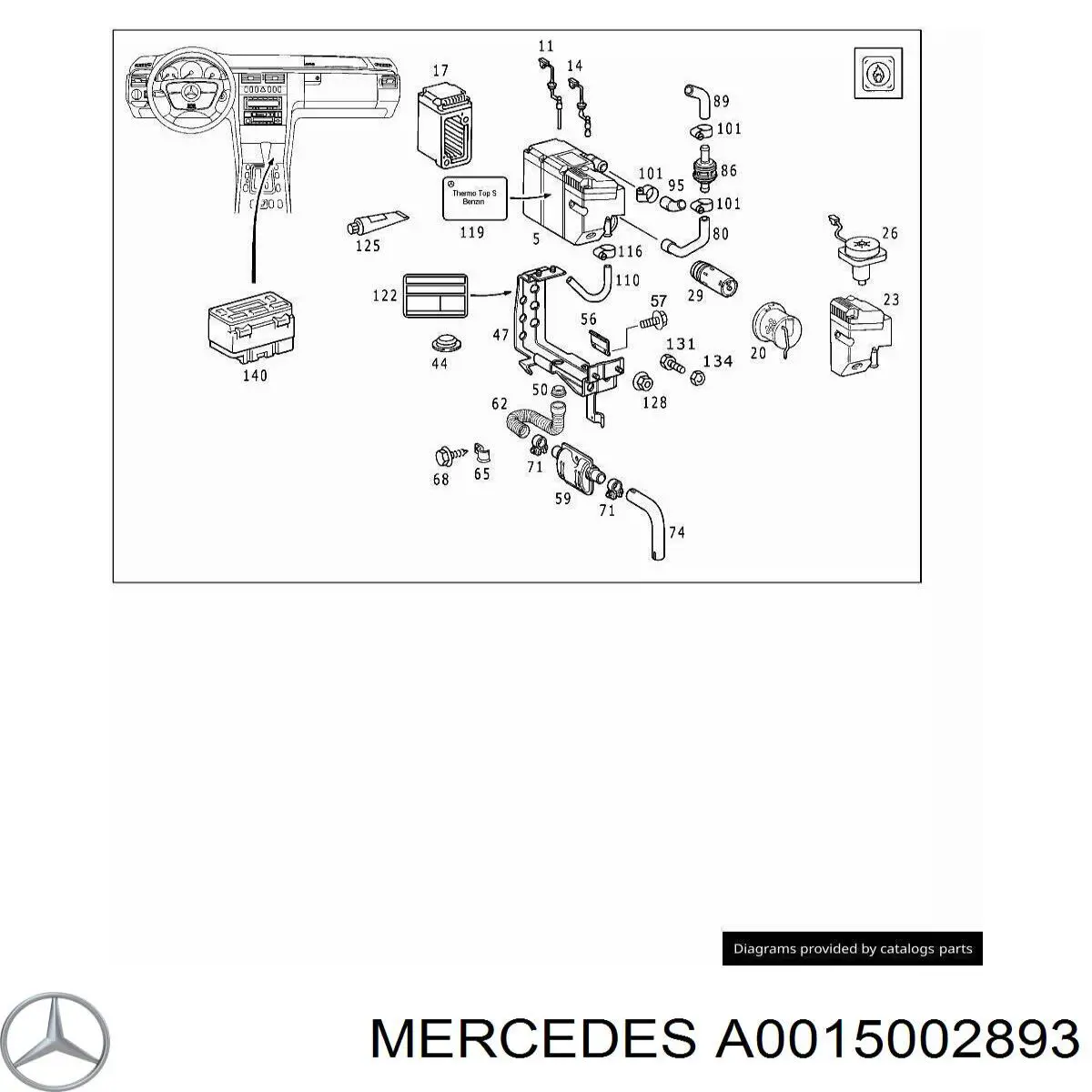 A0015002893 Mercedes 