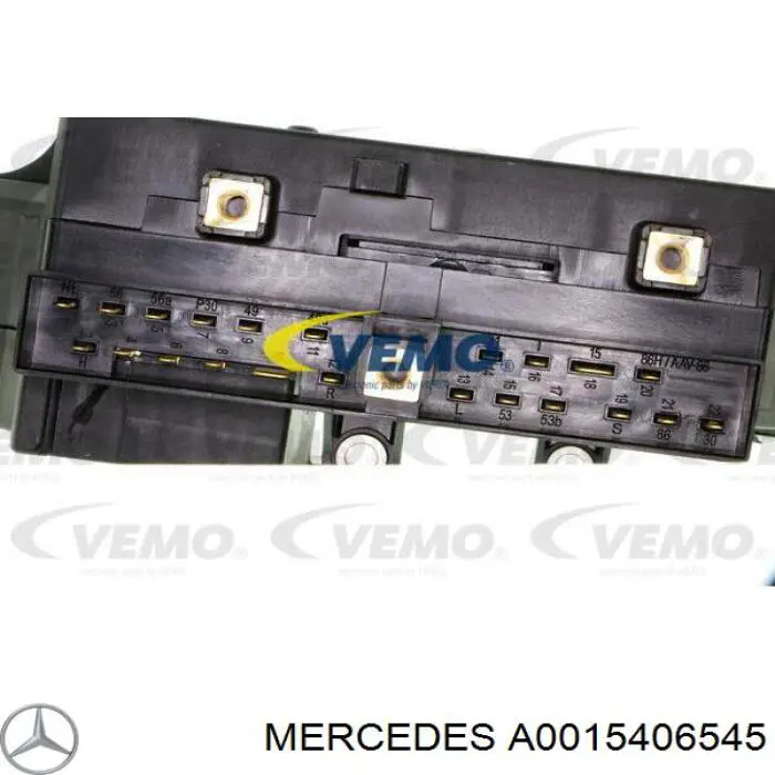 A0015406545 Mercedes comutador instalado na coluna da direção, montado