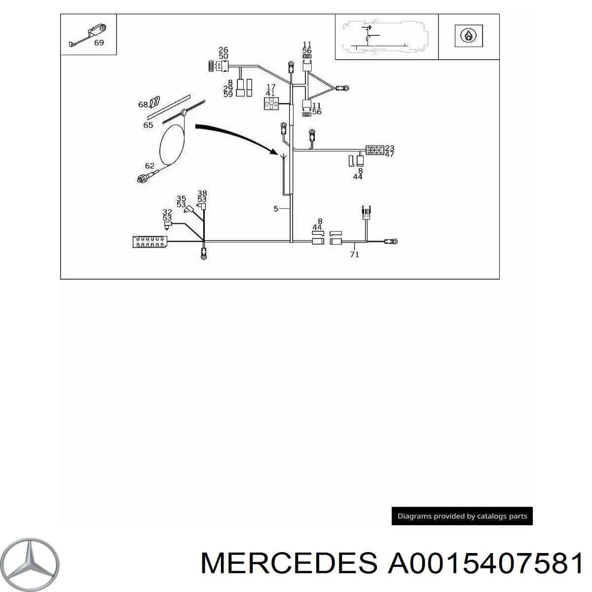 0015407581 Mercedes 