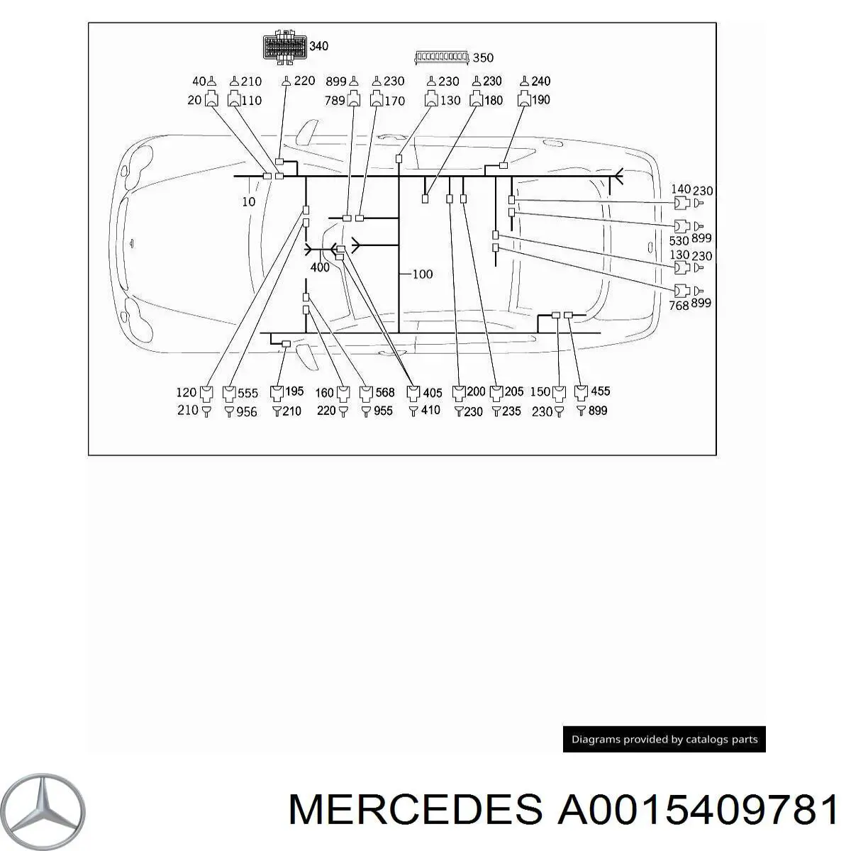  Mercedes A0015409781 цена, от 1.27 USD