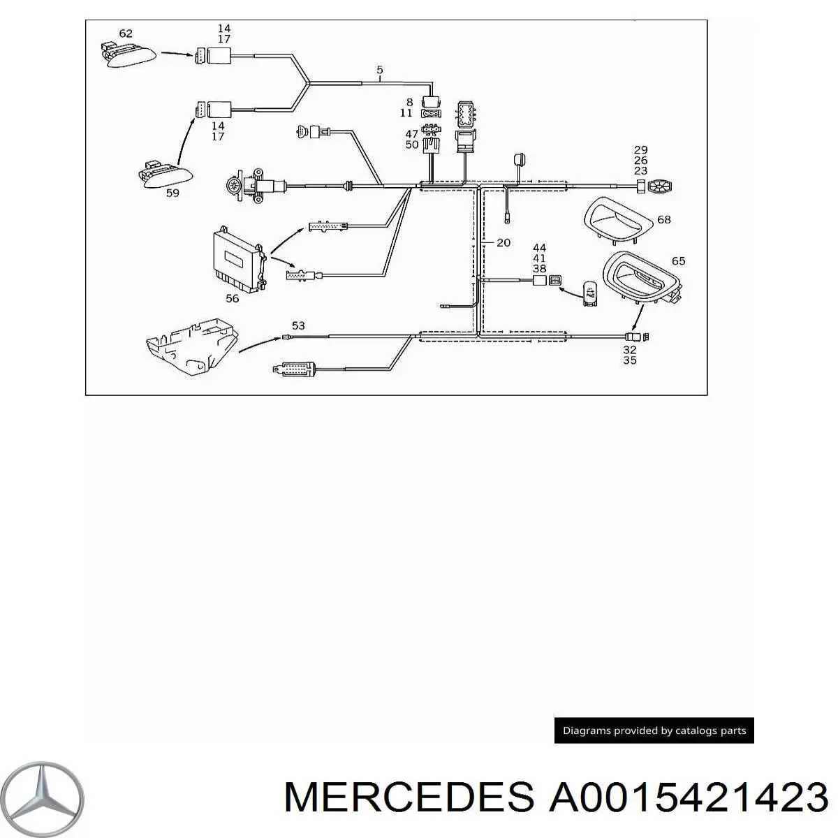 A0015421423 Mercedes Дисплей парктроника