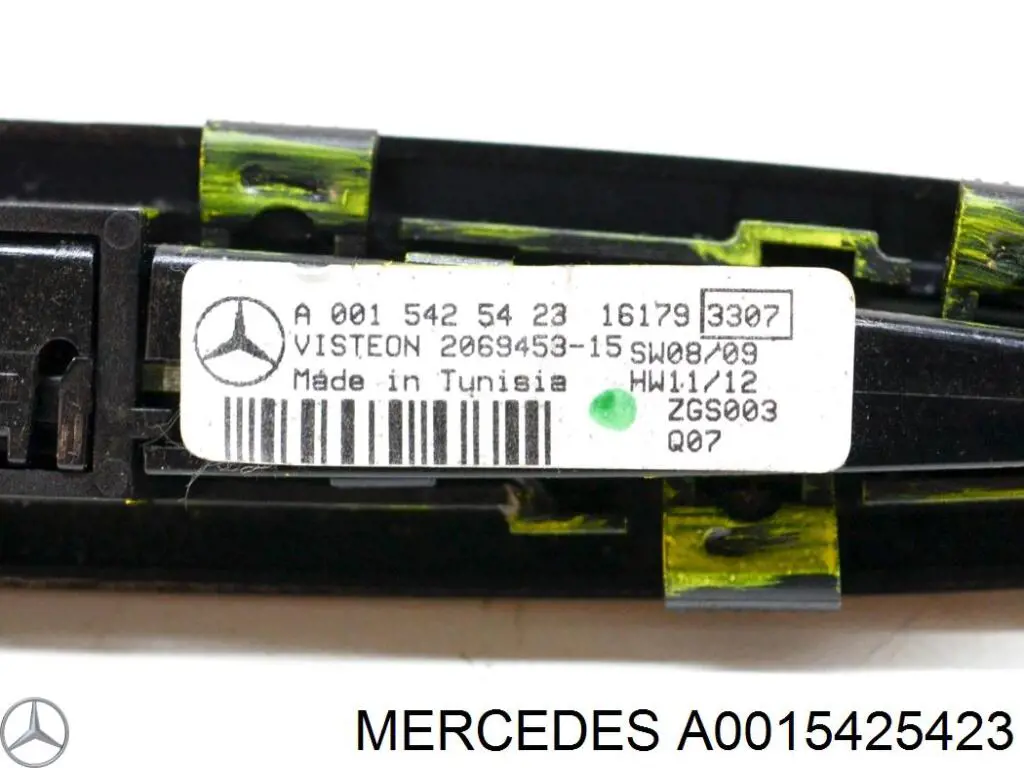 Дисплей парктроника Mercedes A0015425423