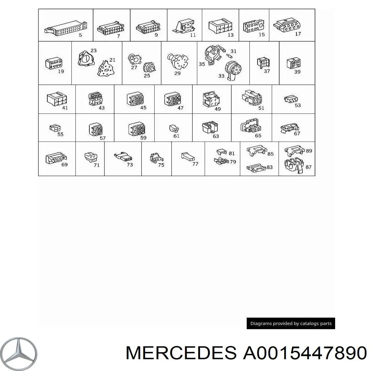  Mercedes A0015447890 цена, от 22.54 USD
