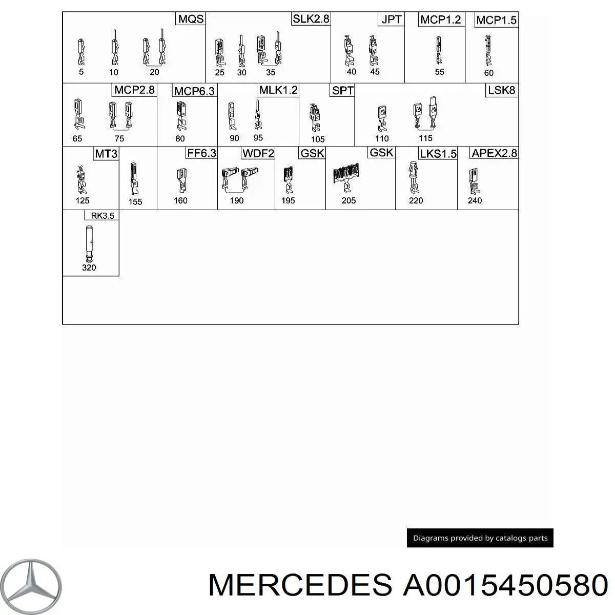  Mercedes A0015450580 цена, от 4.76 USD