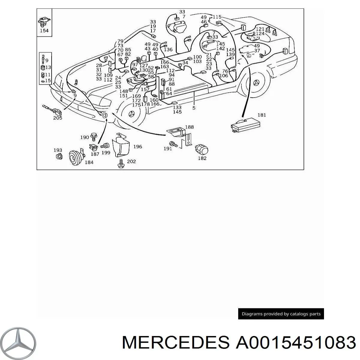 0015451083 Mercedes 