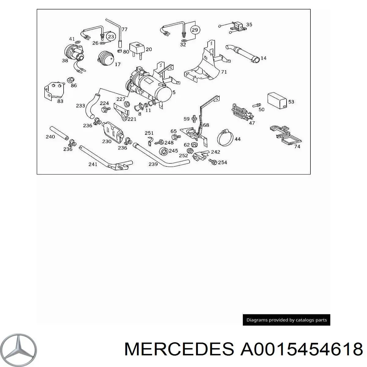 Датчик АБС (ABS) задний правый A0015454618 Mercedes