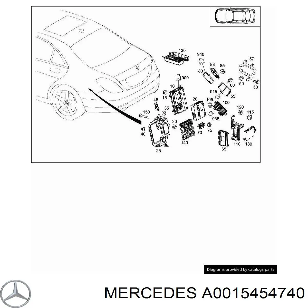 Купить A0015454740 Mercedes 