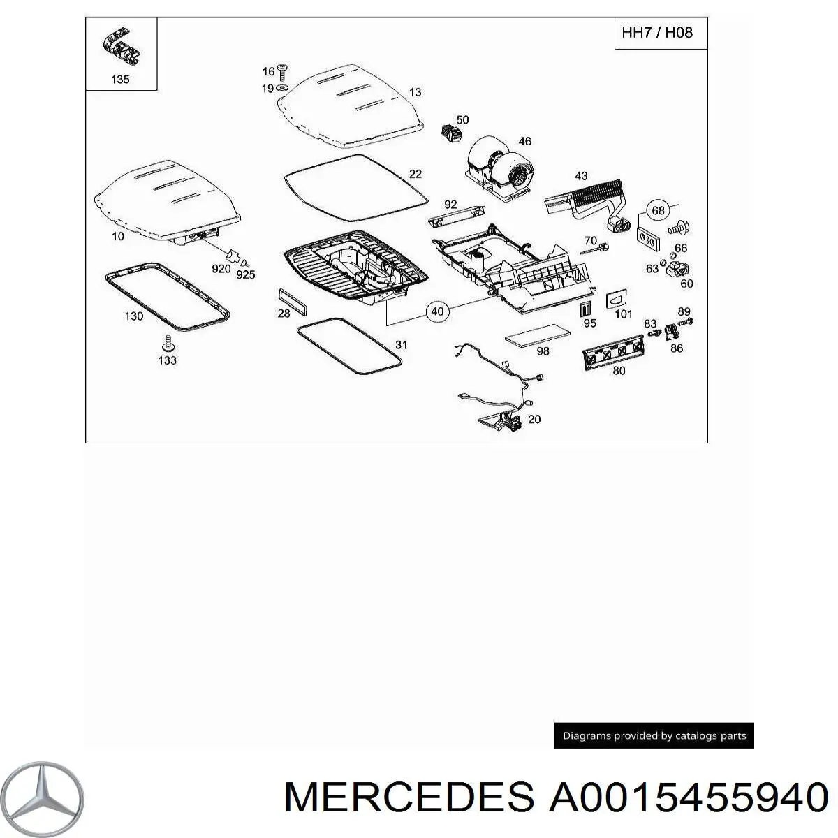  A0015455940 Mercedes