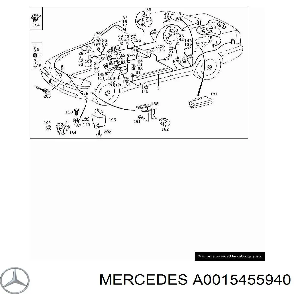  Mercedes A0015455940 цена, от 1.27 USD