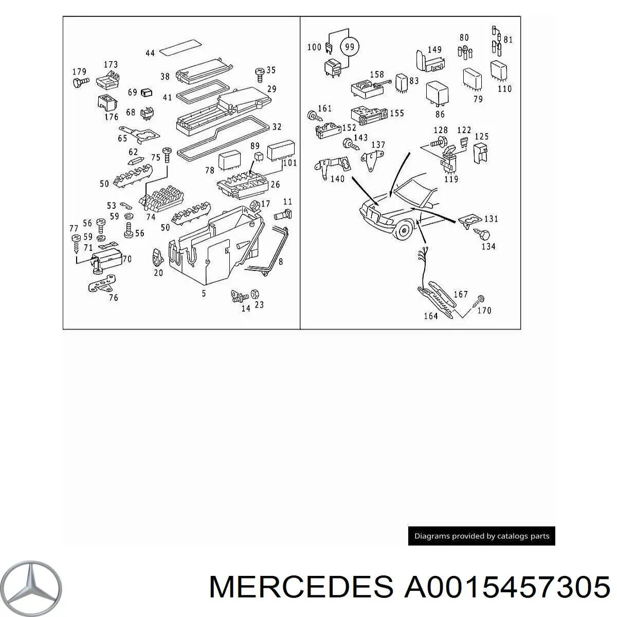  Mercedes A0015457305 цена, от 12.70 USD