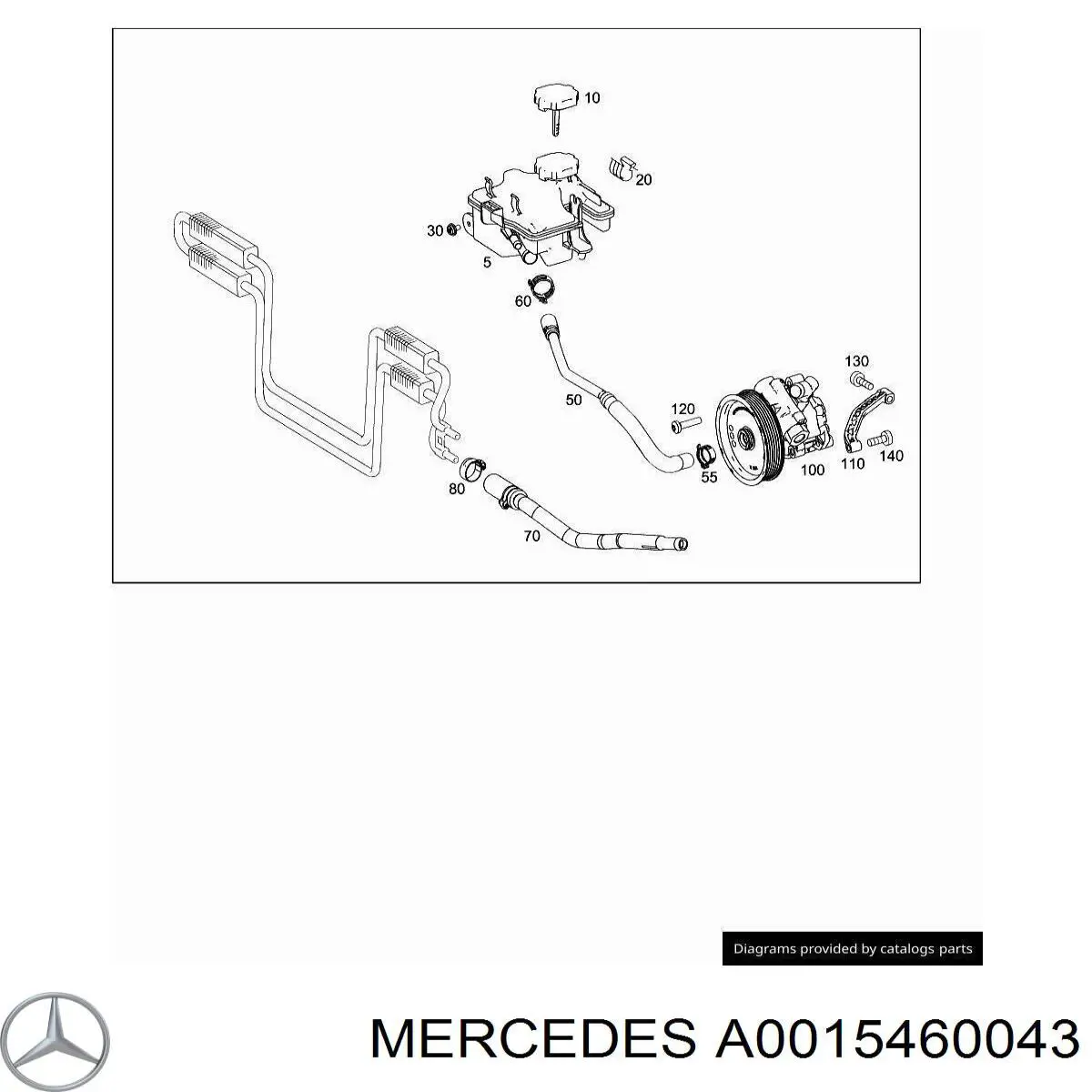 A0015460043 Mercedes 