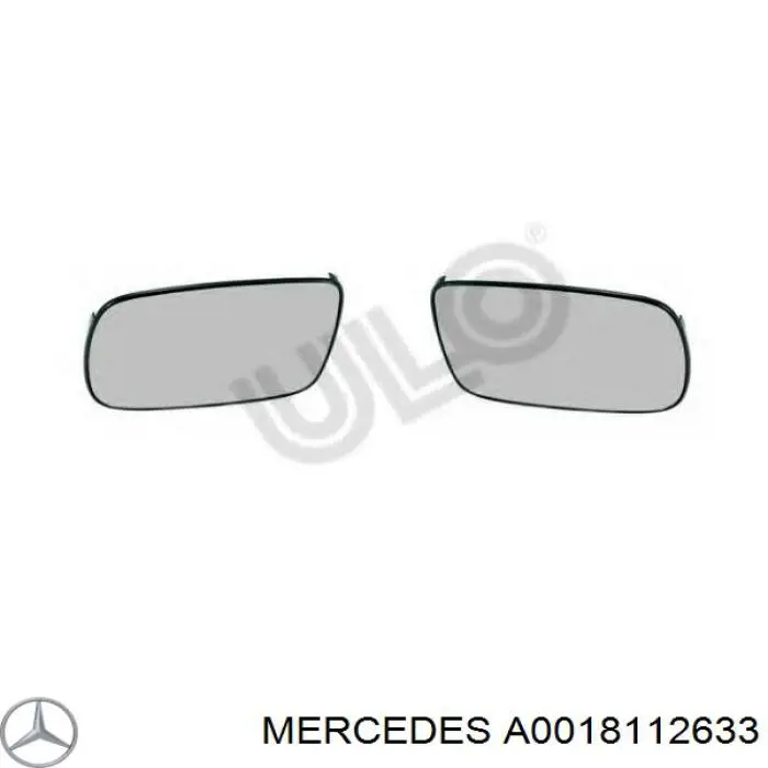 Зеркальный элемент зеркала заднего вида A0018112633 Mercedes