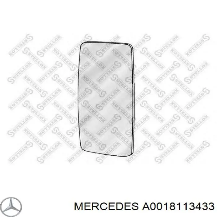 Зеркальный элемент зеркала заднего вида 0018117333 Mercedes